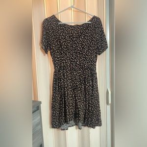 Black and pink floral dress Size Large